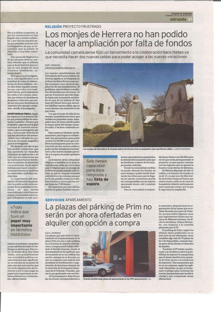 LA RECIÉN HALLADA JUDERÍA DE PANCORBO DESVELA OCUPACIONES MÁS ANTIGUAS