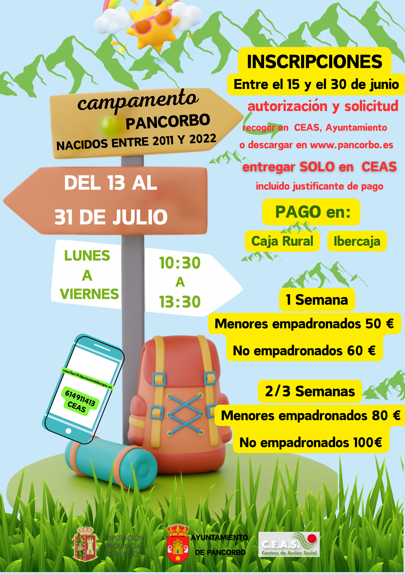 CARTEL CAMPAMENTOS 2026 (CEAS Y AYTO)
