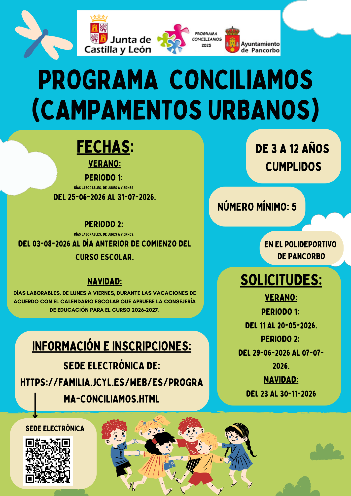 CARTEL CAMPAMENTOS (PROGRAMA CONCILIAMOS JCYL)